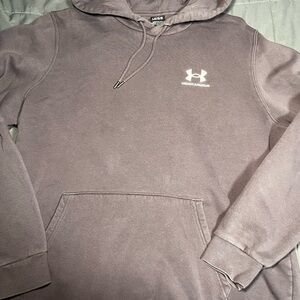 Under Armour Men’s UA Icon Fleece Hoodie Purple Pullover Sweatshirt Size L